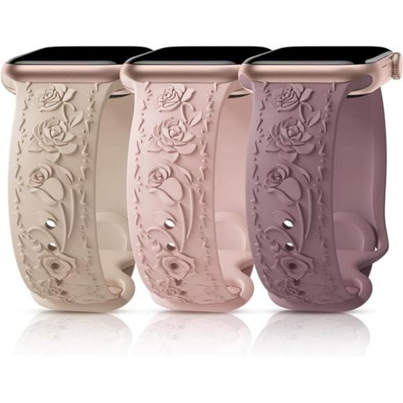NEW 3 pack Engraved Apple Watch Bands